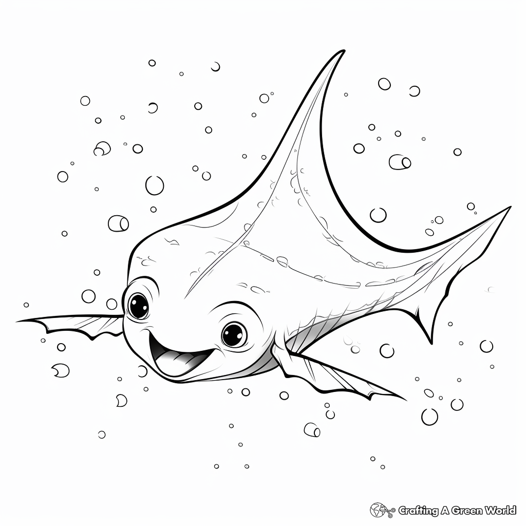 Stingray coloring pages