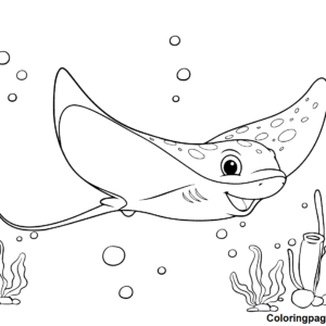 Stingray coloring pages printable for free download