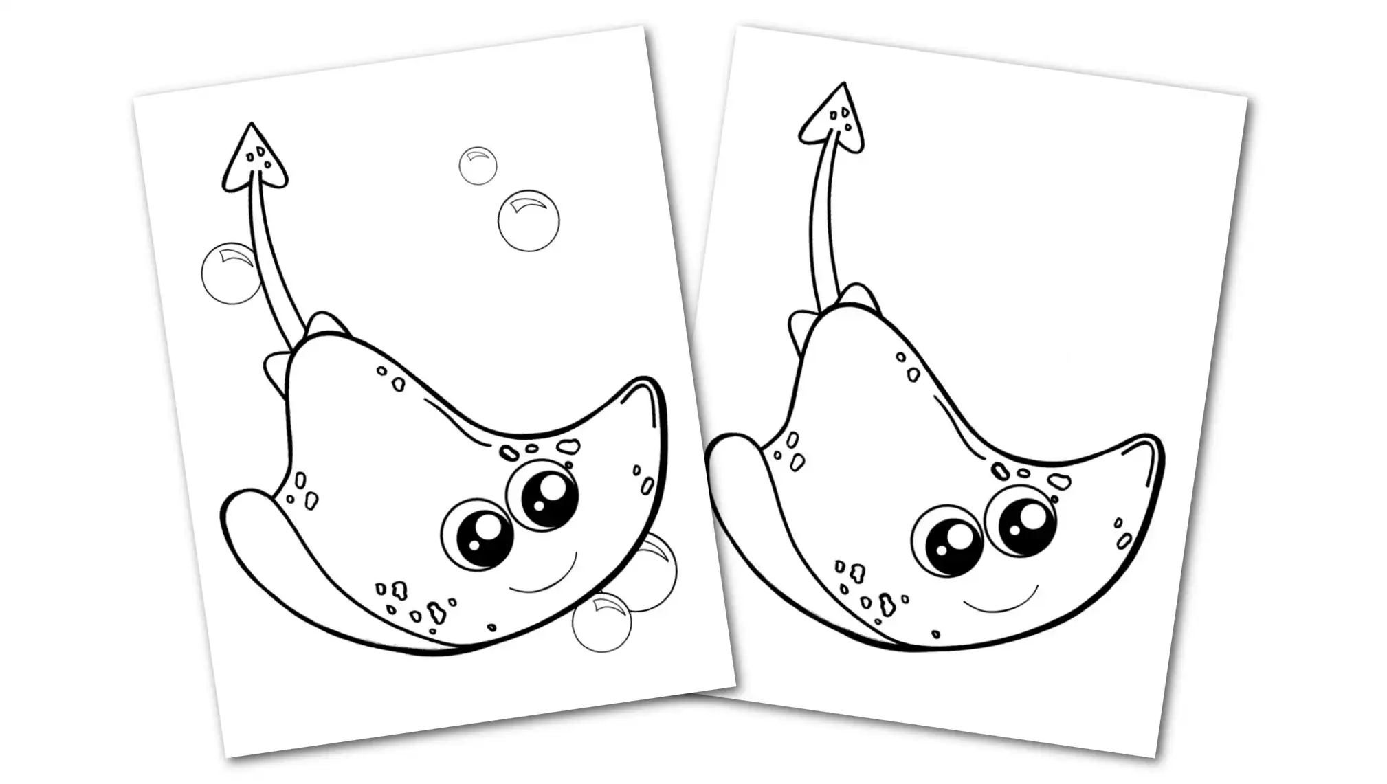 Free printable stingray coloring page â simple mom project