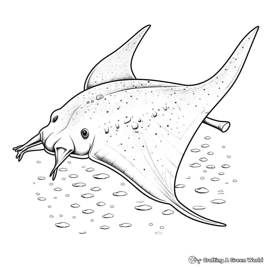 Stingray coloring pages