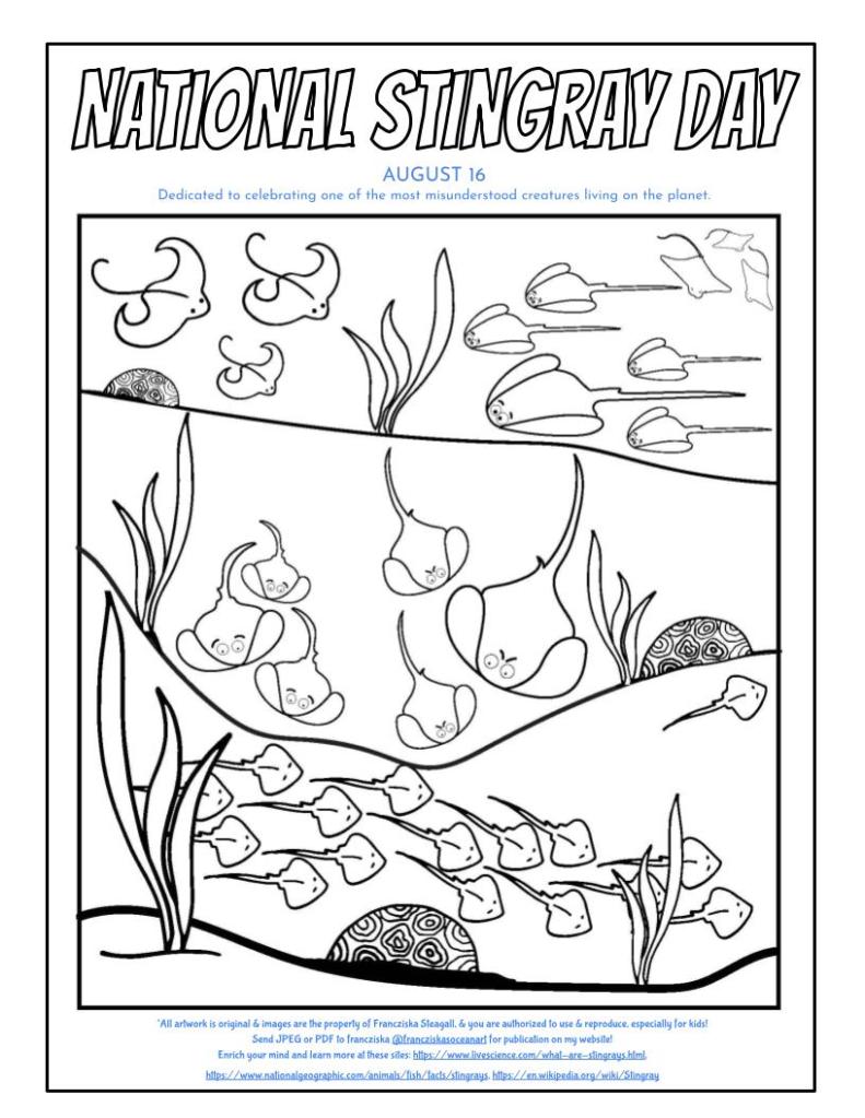 Free coloring sheets â francziskas ocean art