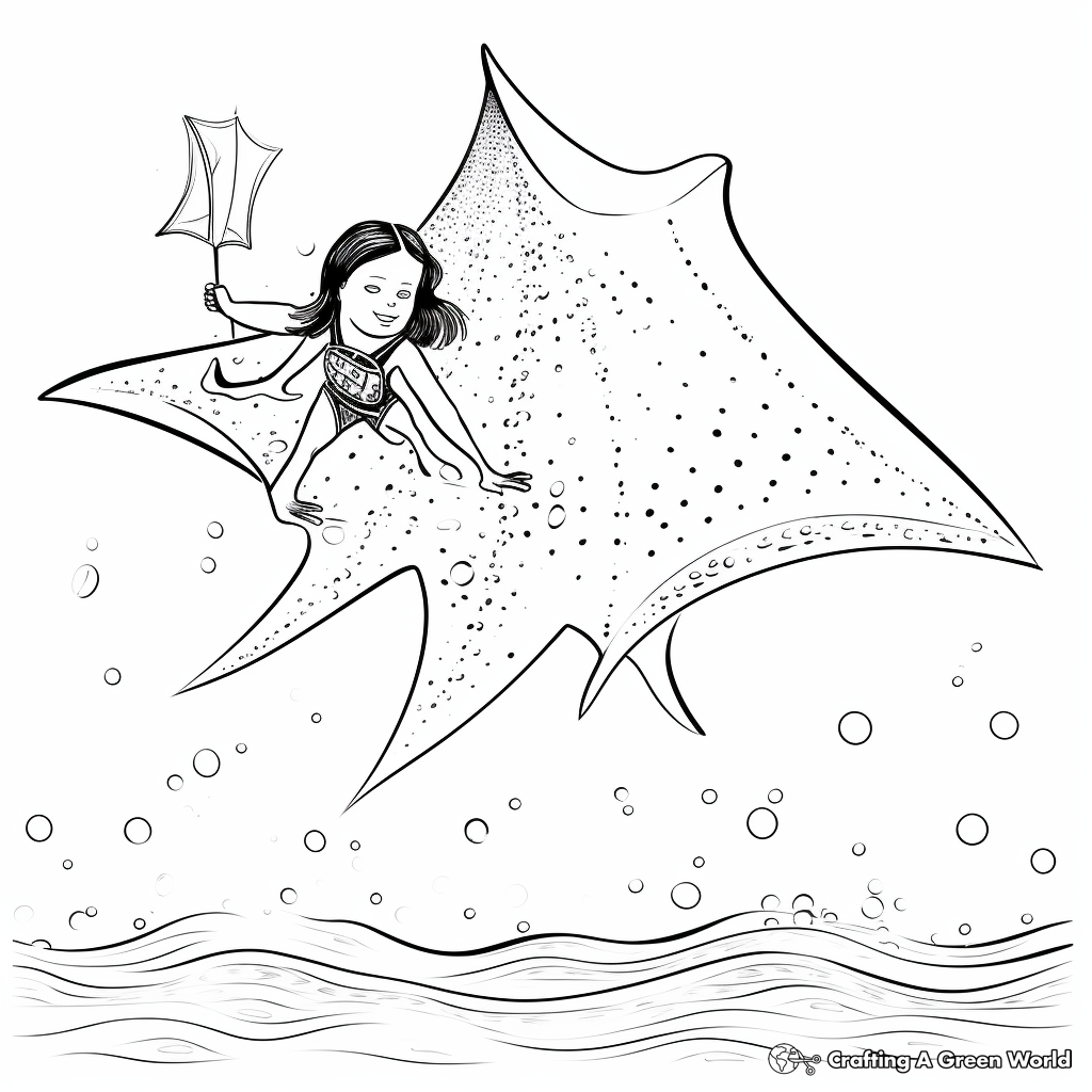 Stingray coloring pages