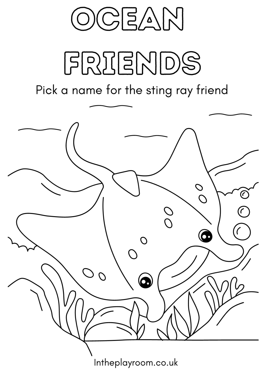 Ocean loring pages for kids