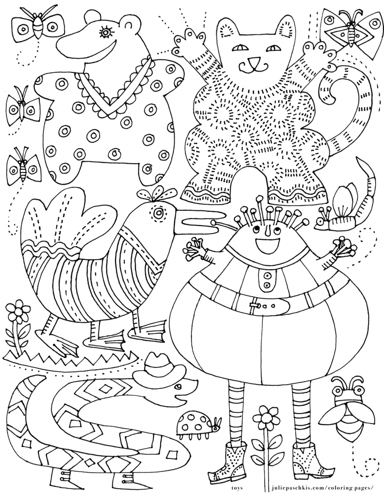 Coloring pages julie paschkis