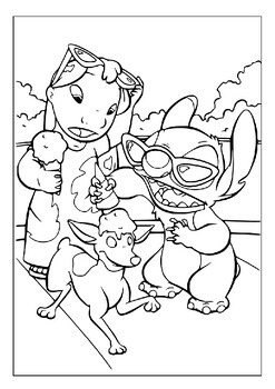 Relax and unwind with printable lilo stitch coloring pages collection for kids