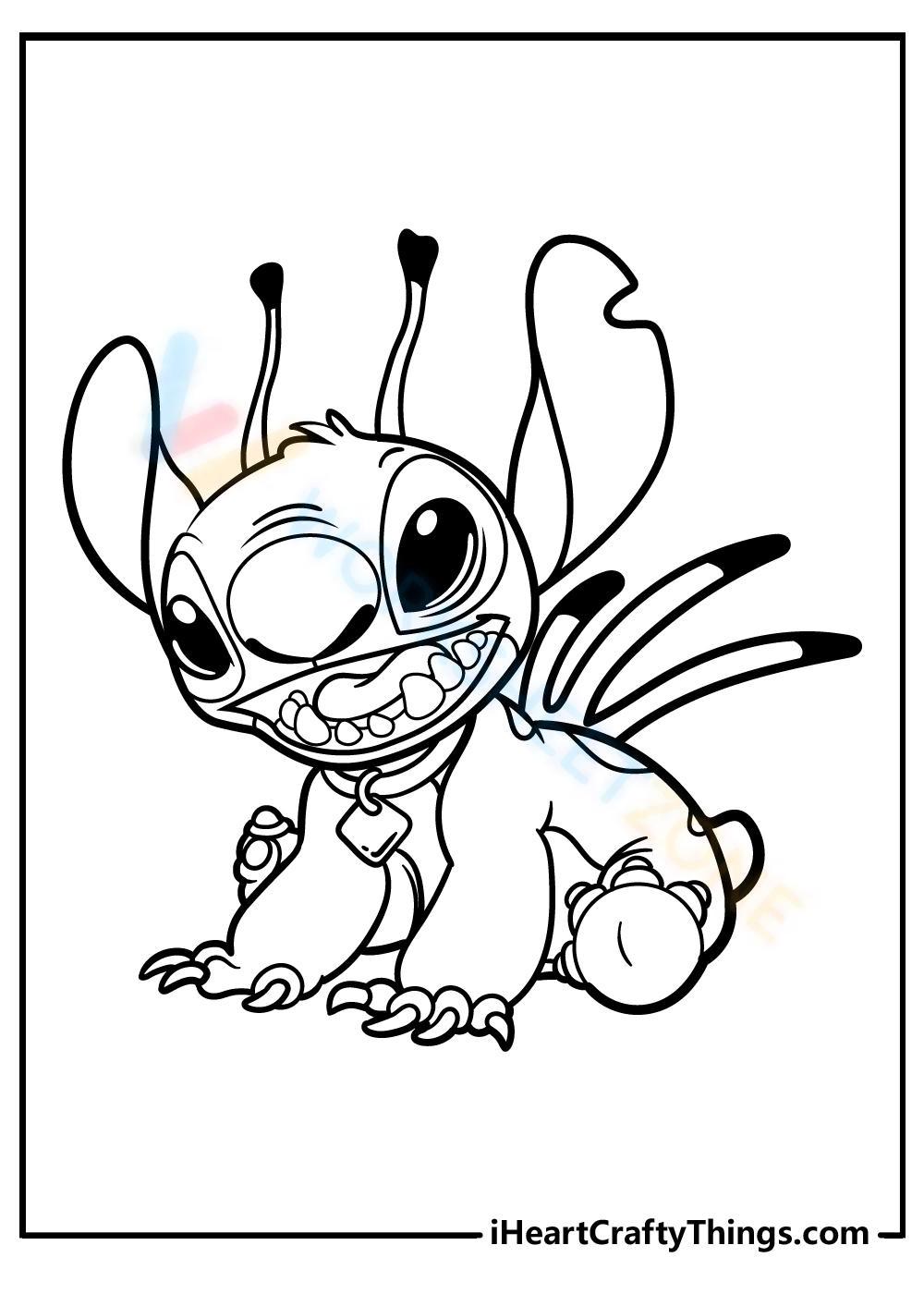 Free printable lilo stitch coloring pages