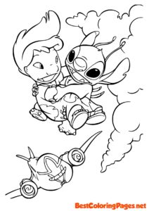 Lilo and stitch coloring pages