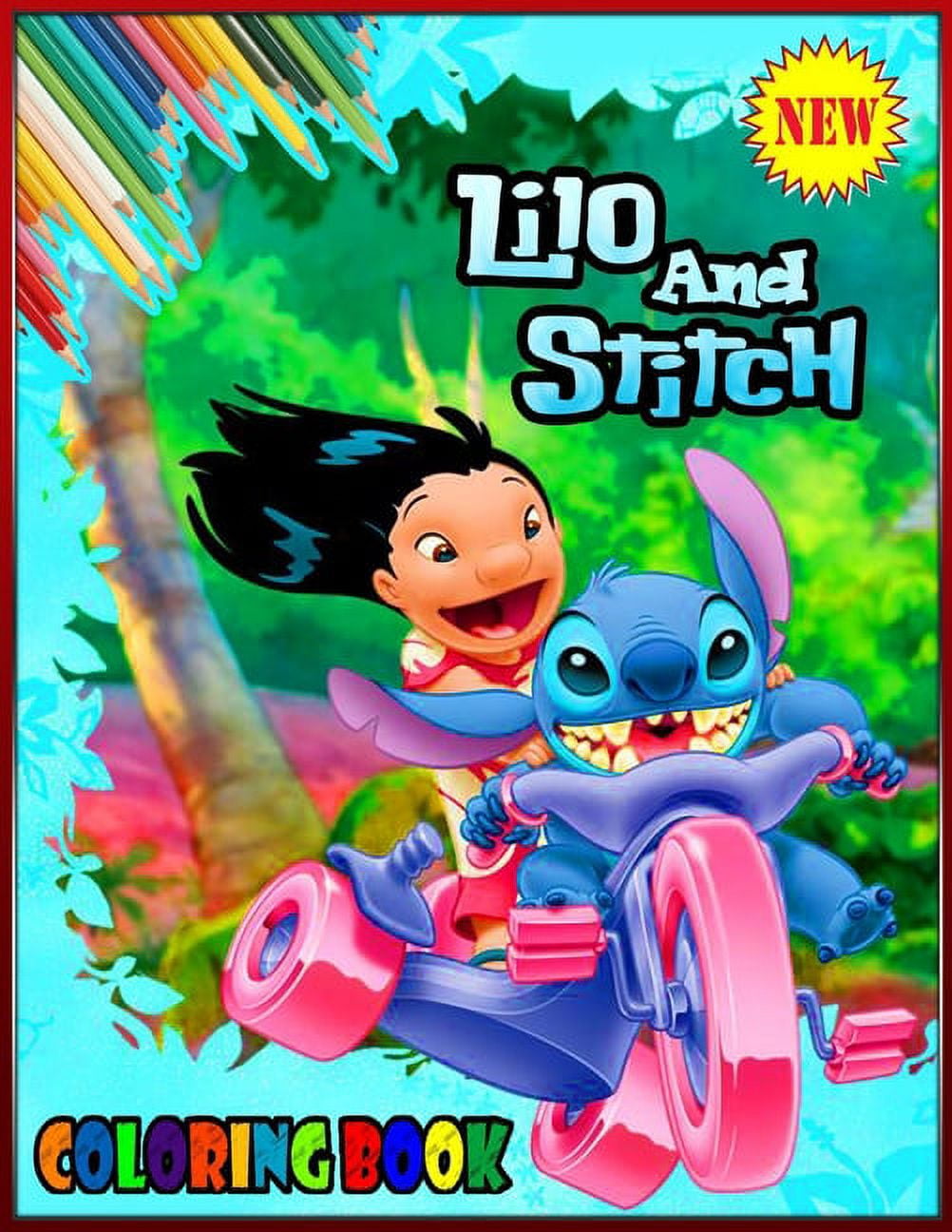 Lilo and stitch coloring book a lovely lilo and stitch coloring book about the popular lilo and stitch ohana for kids and adults to have fun and relax x size paperback