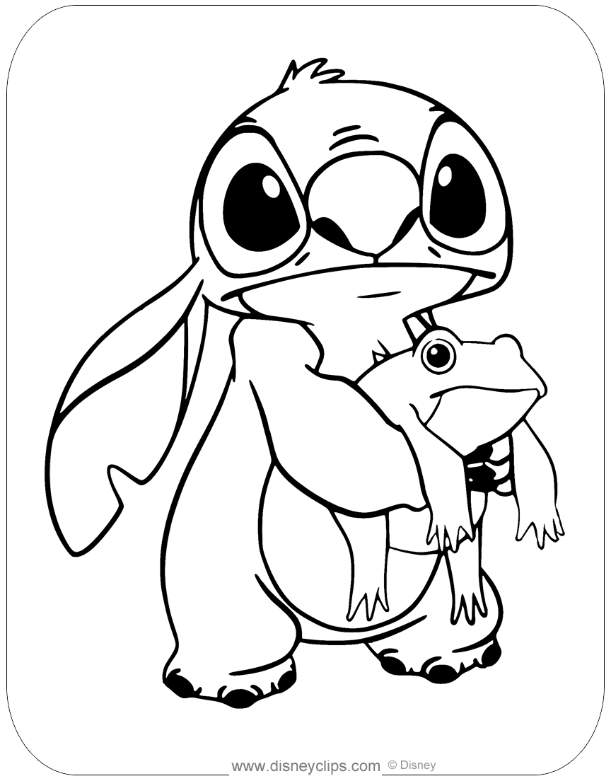 Free printable lilo and stitch coloring pages