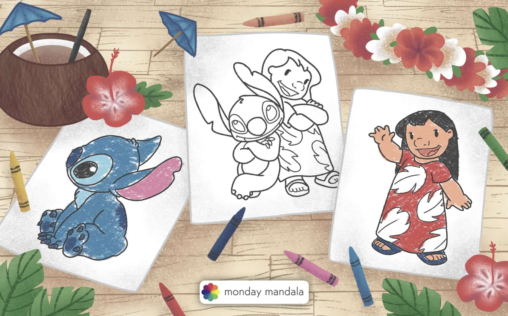 Lilo stitch coloring pages free pdf printables