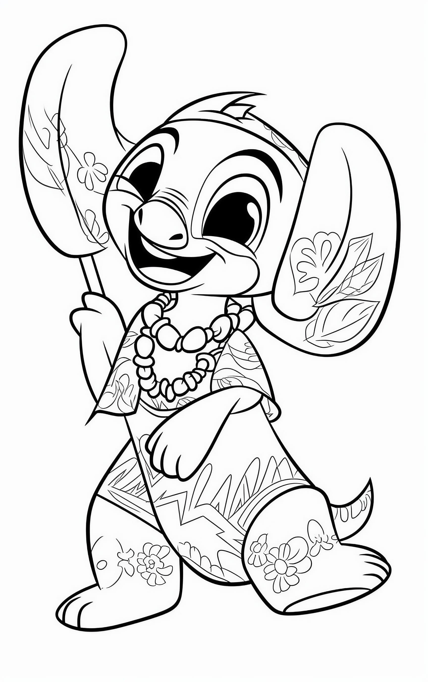 Stitch coloring pages for free and printable