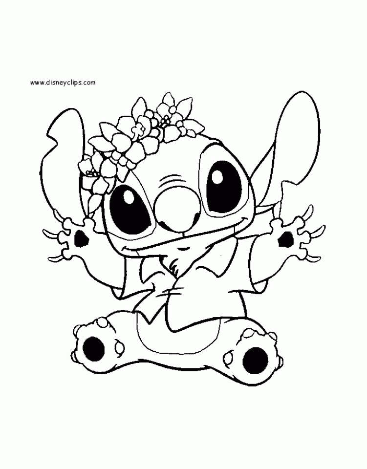 Get this free stitch coloring pages fg