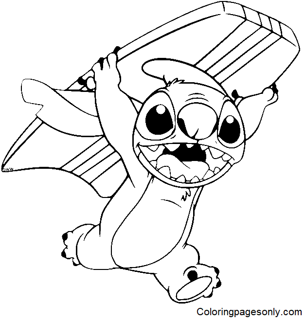 Lilo stitch coloring pages printable for free download