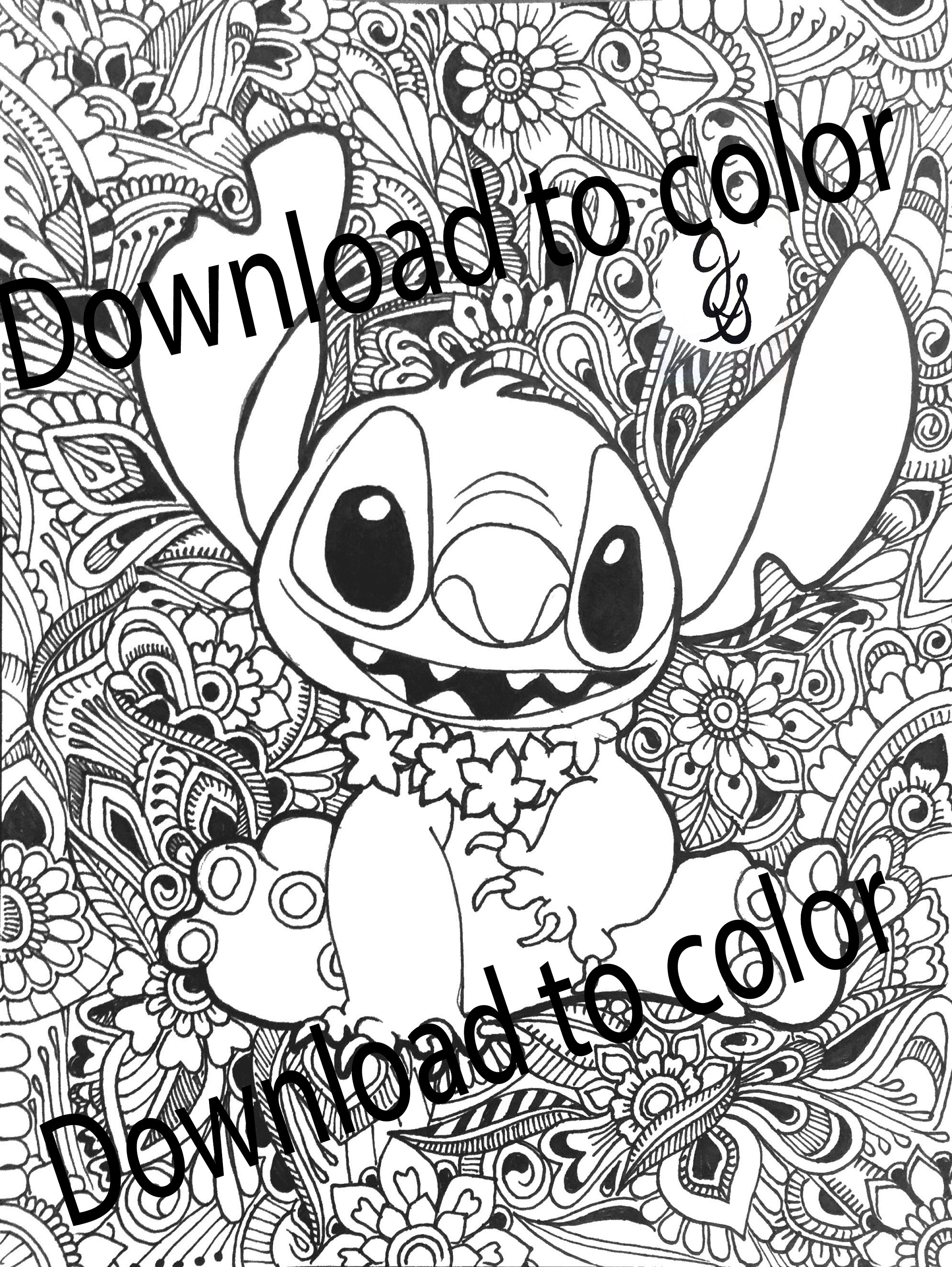 Vacation stitch coloring page