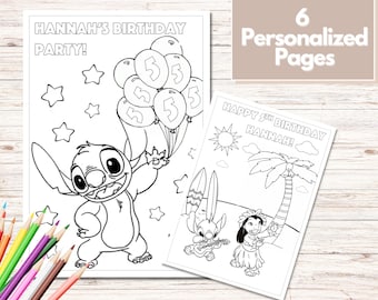 Lilo n stitch coloring pages lilo n stitch party favors stitch birthday party favor lilo n stitch coloring book stitch activities
