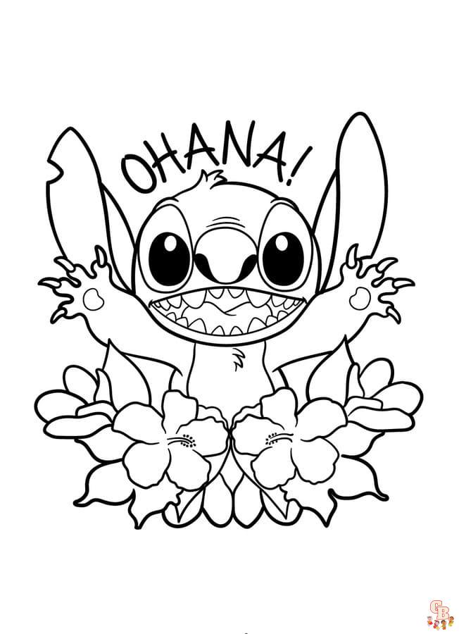 Stitch coloring pages free and fun by gbcoloring on