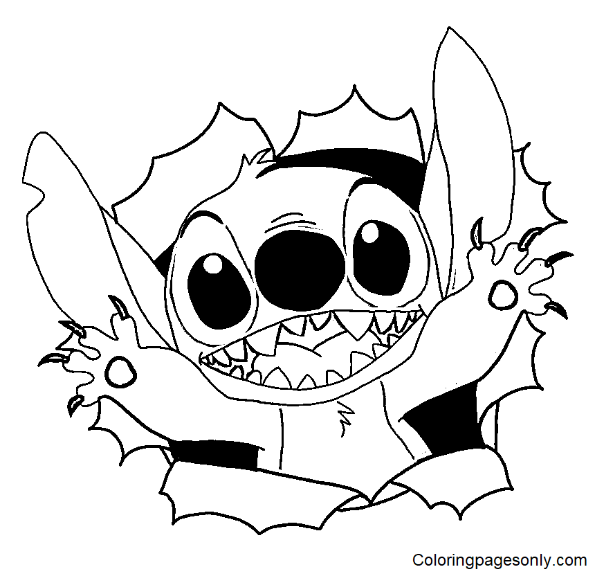 Lilo stitch coloring pages printable for free download