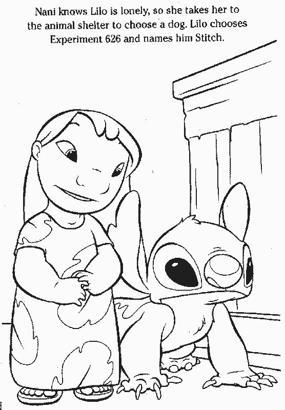 Best lilo and stitch coloring pages for kids