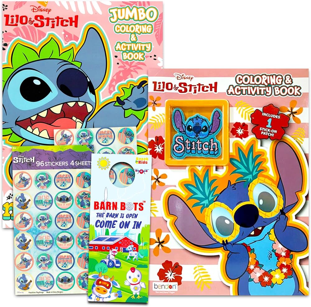 Disney lilo and stitch coloring book super set for kids