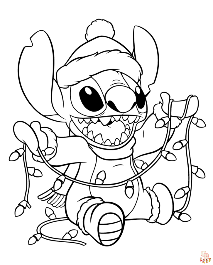 Stitch coloring pages free and fun by gbcoloring on