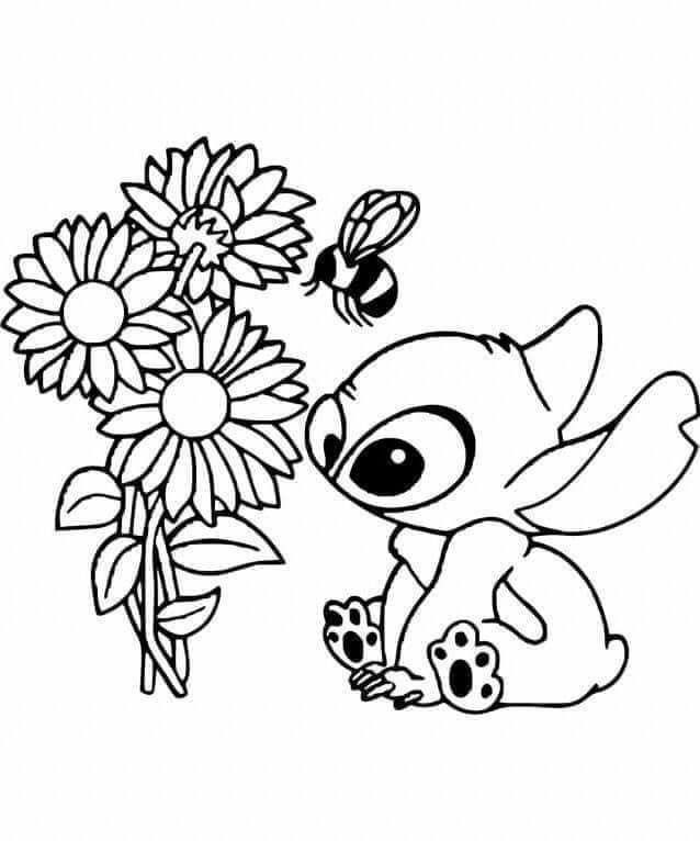 Coloring page stitch coloring pages lilo and stitch drawings stitch drawing