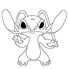 Cute lilo and stitch coloring pages for toddlers