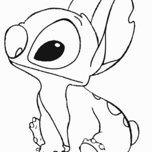 Stitch coloring pages printable for free download