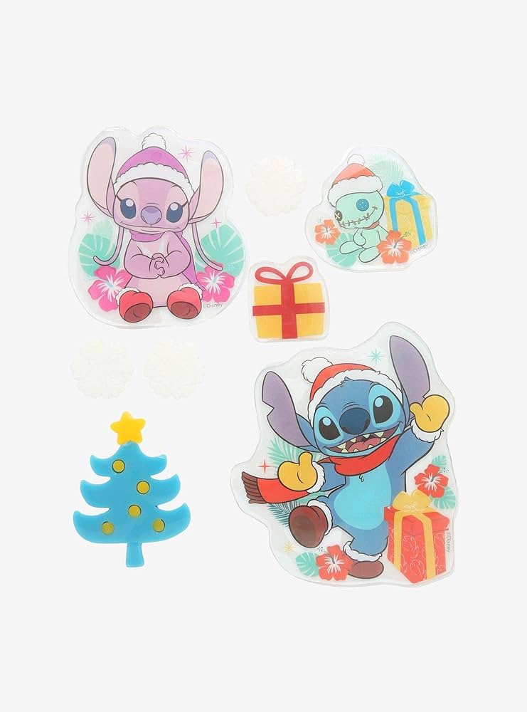 Disney lilo stitch holiday gel clings home kitchen