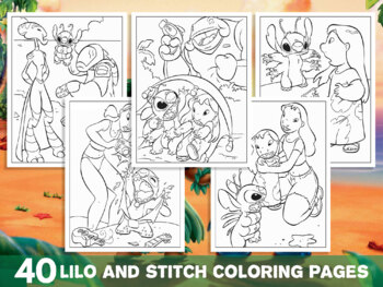 Lilo and stitch coloring pages for boys girls teens kids school parties