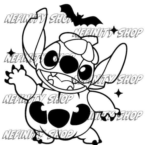 Halloween stitch svg png pdf digital file