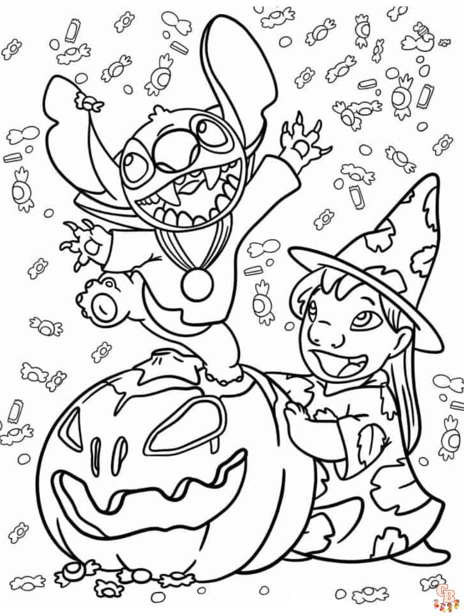 Stitch coloring pages