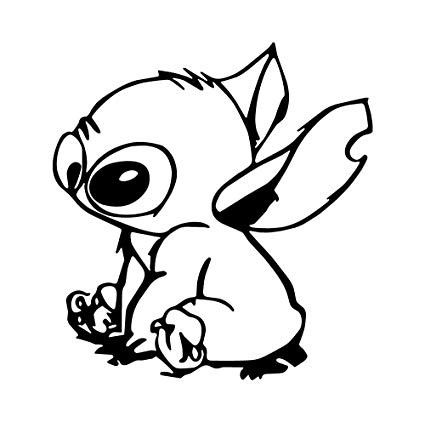 Stitch stitch drawing disney silhouette art stitch coloring pages