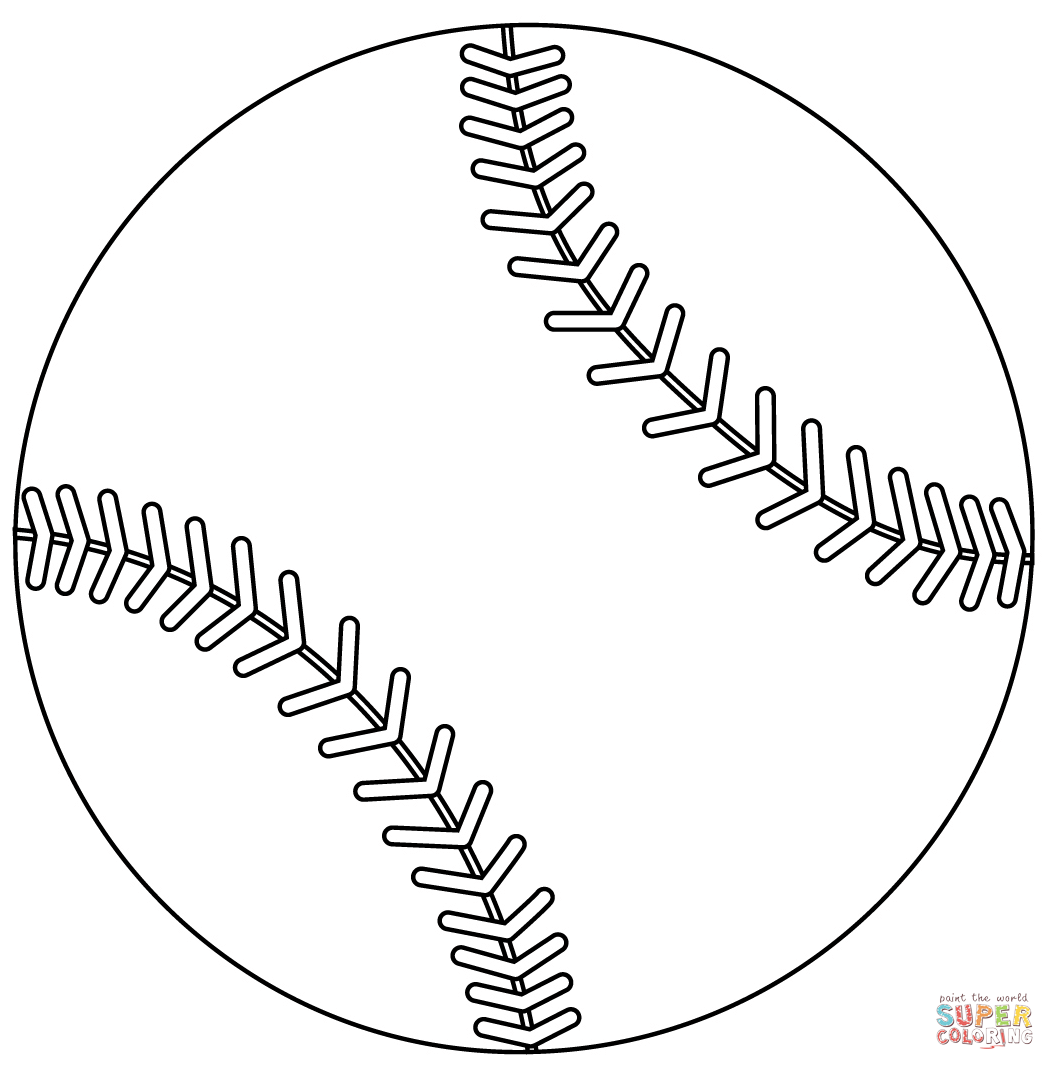 Baseball stitches coloring page free printable coloring pages