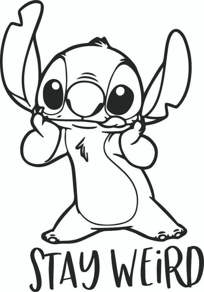 Weird stitch stitch coloring pages disney coloring pages disney silhouettes