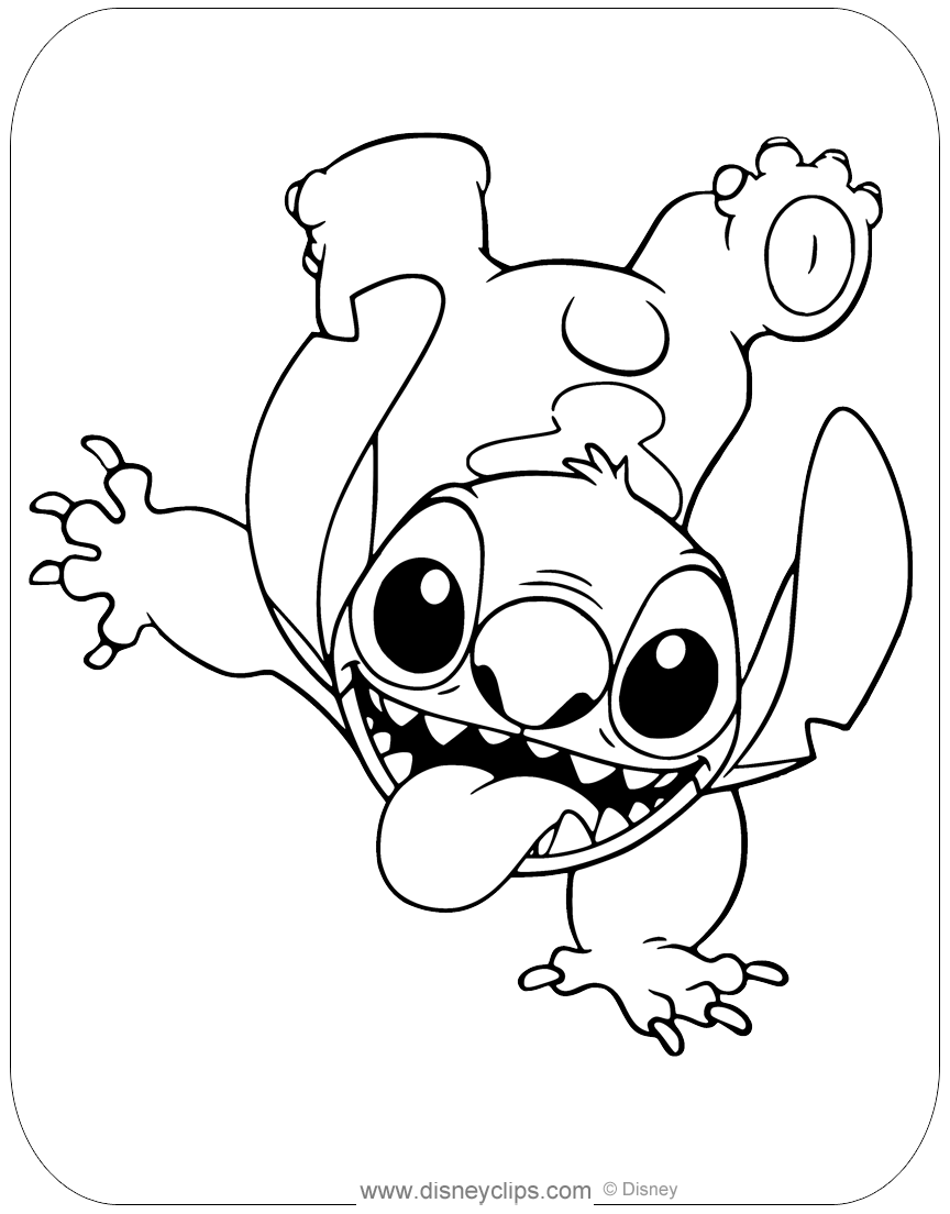 Free printable lilo and stitch coloring pages