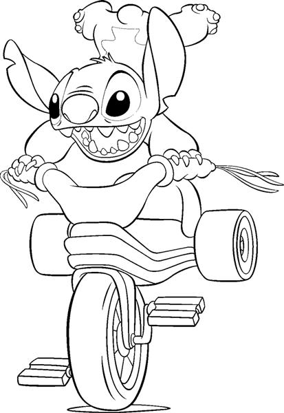 Lilo stitch coloring pages team colors