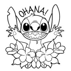 Desenhos de lilo e stitch para imprimir e colorir