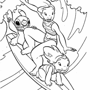 Stitch coloring pages printable for free download