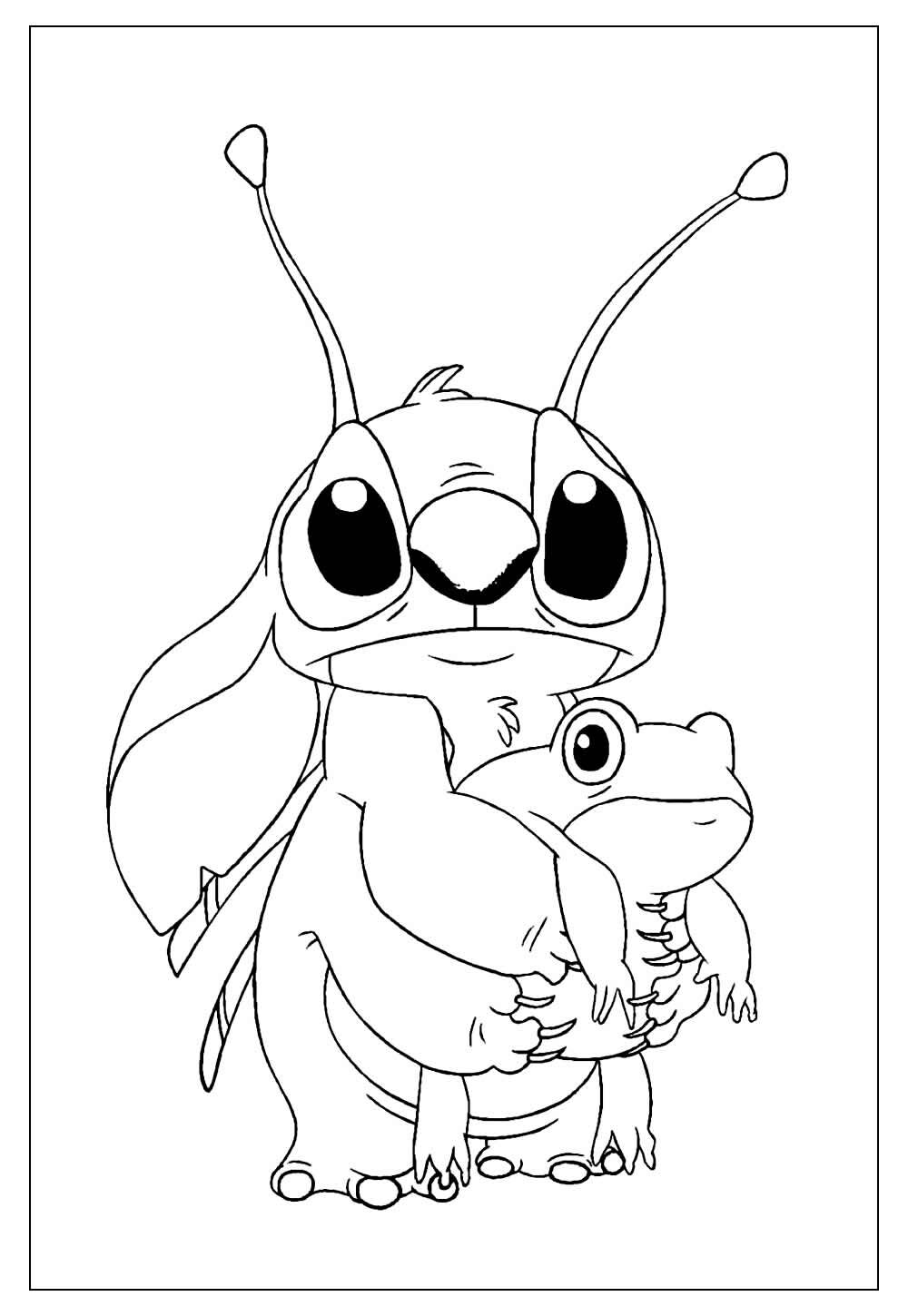 Desenhos de stitch para imprimir e colorir