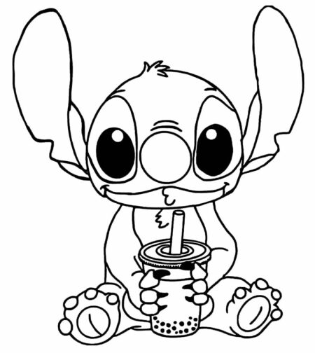 Desenhos de lilo e stitch para colorir pintar desenho de pintar do stitch