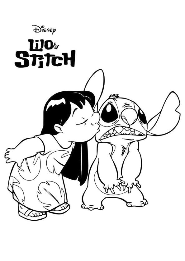 Free printable lilo and stitch coloring pages