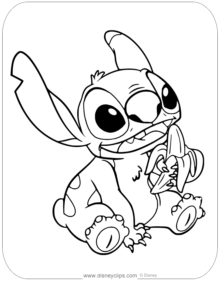 Free printable lilo and stitch coloring pages