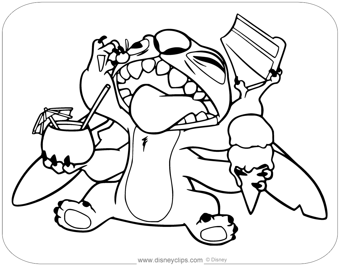 Lilo and stitch coloring pages