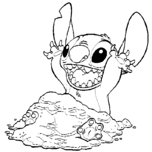 Stitch coloring pages printable for free download