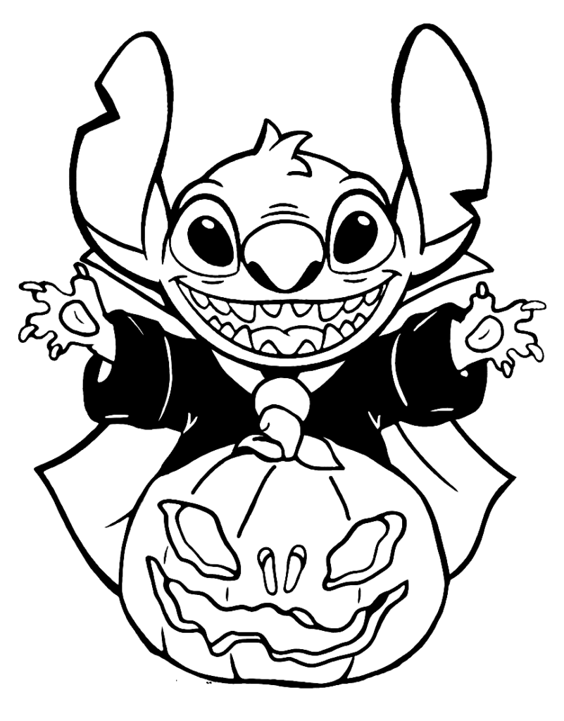 Disney halloween coloring pages