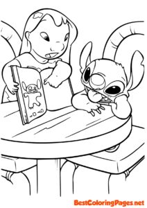 Lilo and stitch coloring pages