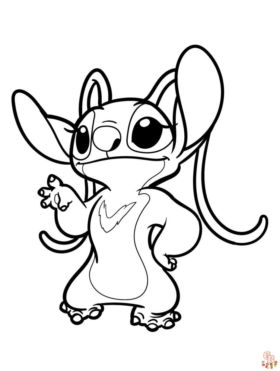 Stitch coloring pages