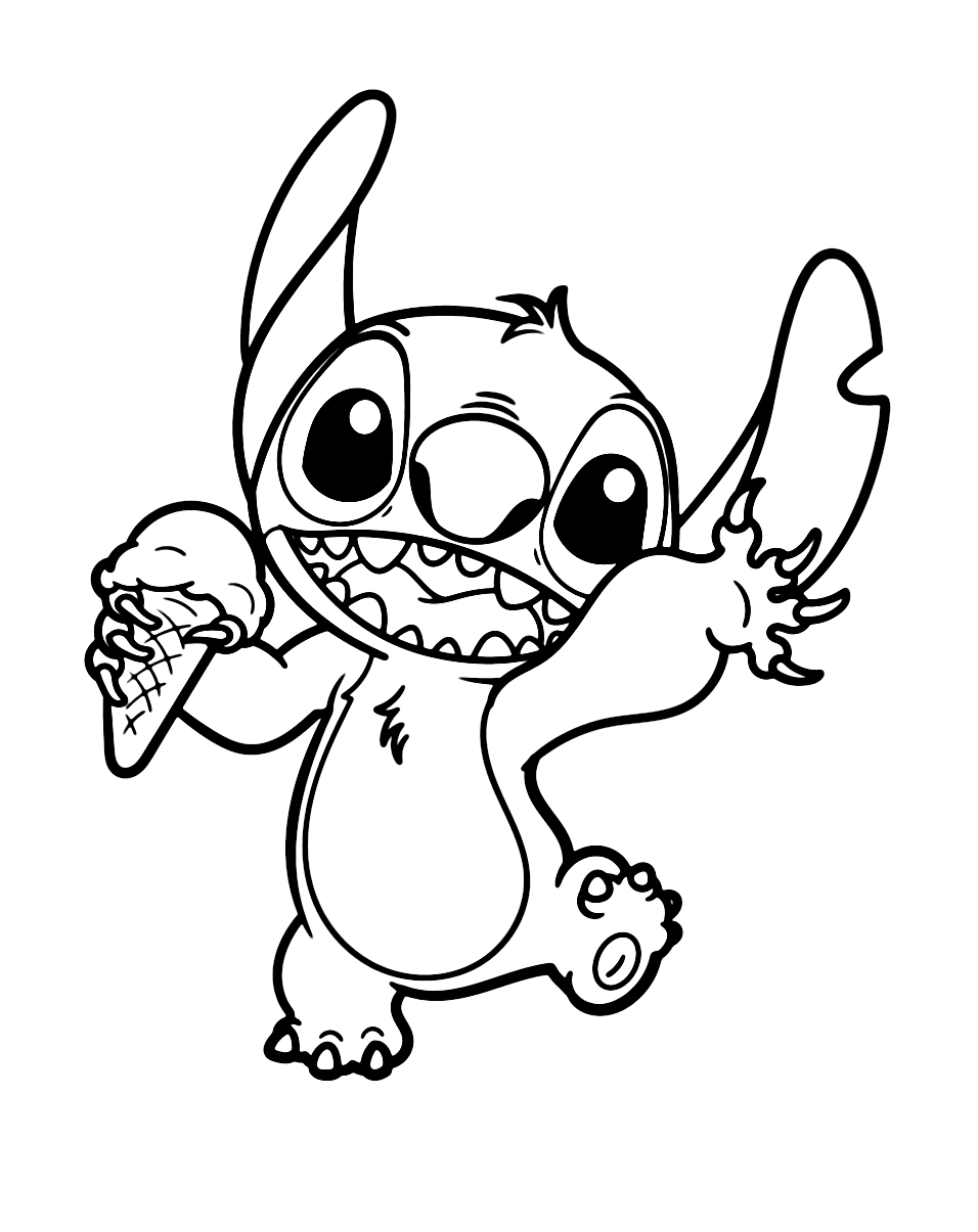 Stitch coloring pages