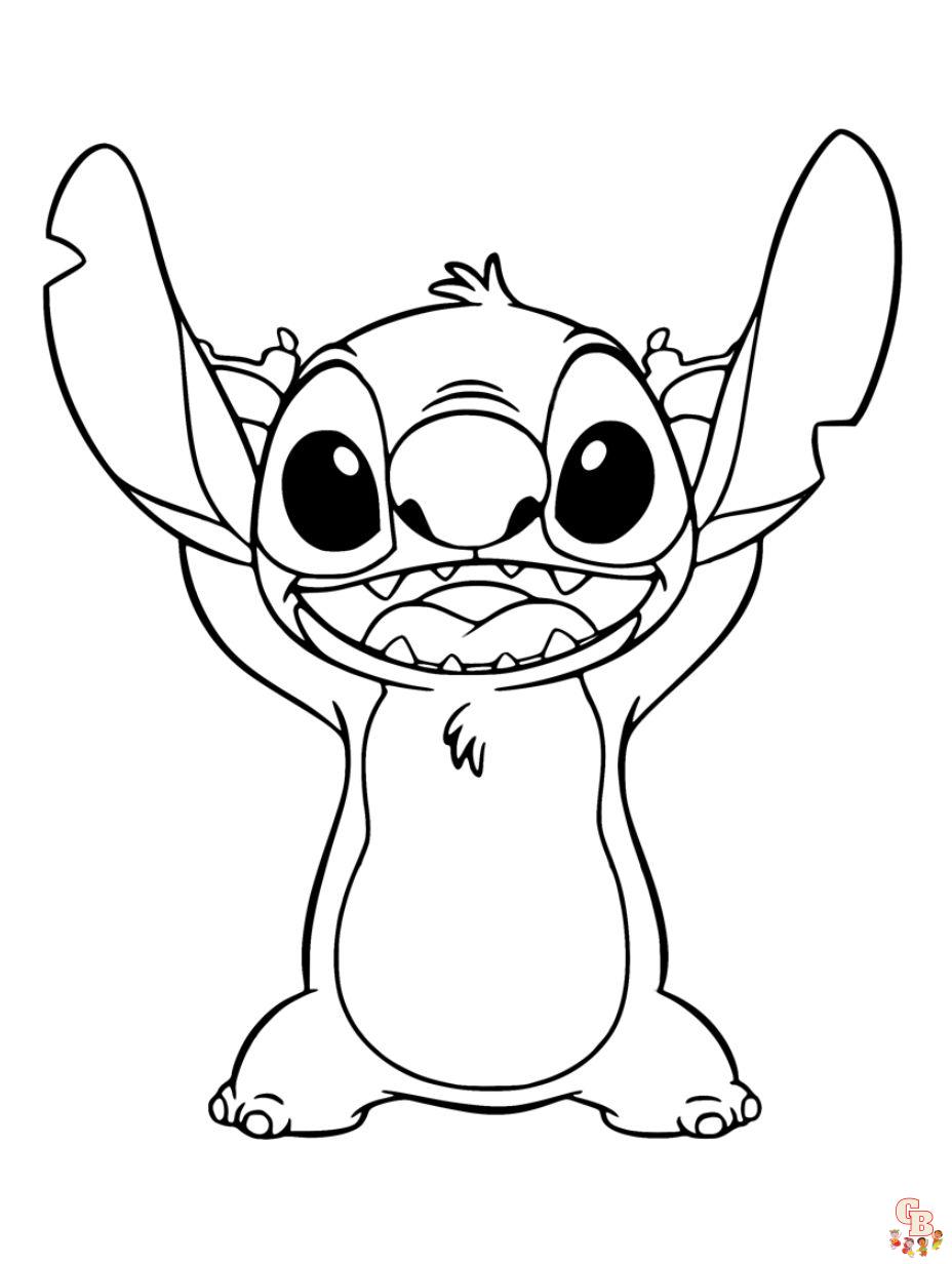 Stitch coloring pages