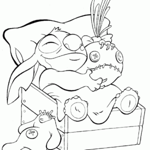 Stitch coloring pages printable for free download